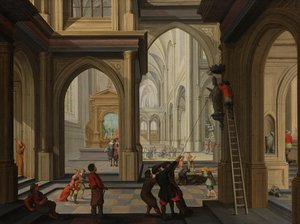 Iconoclastas en una iglesia de Dirk van Delen